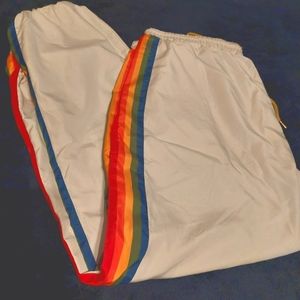 70s Retro Style Rainbow Pants